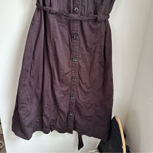 Brown vintage style east fifth button down dress - Picture 7 of 12